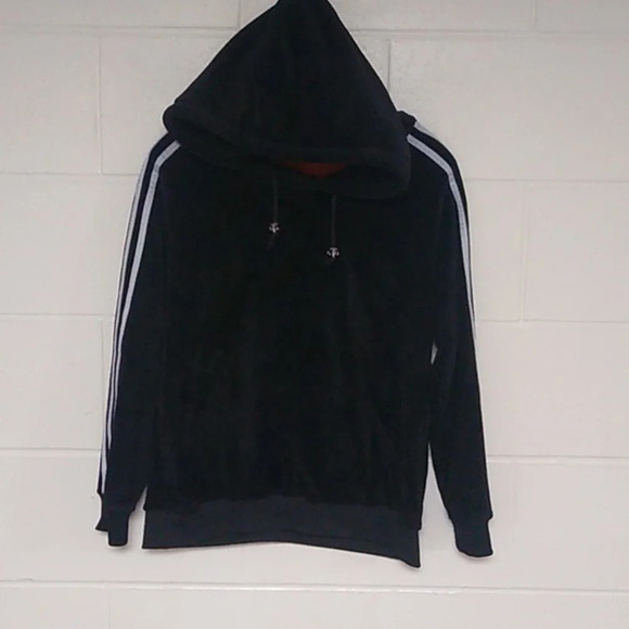LUX VELOUR SWEATSHIRT, STREETWEAR HOODIE LINED WITH VELOUR - Picture 5 of 11